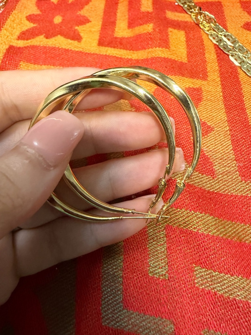 Gold-Tone Twisted Hoop Earrings - Women Jewelry